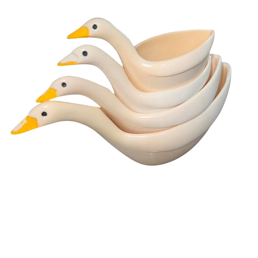 Vintage JSNY Goose Nesting Measuring Cups Set of Plastic Kitchenware Goose
